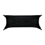 Bancs en métal noir Bolero Bistro 1000 mm (lot de 2) — JA328