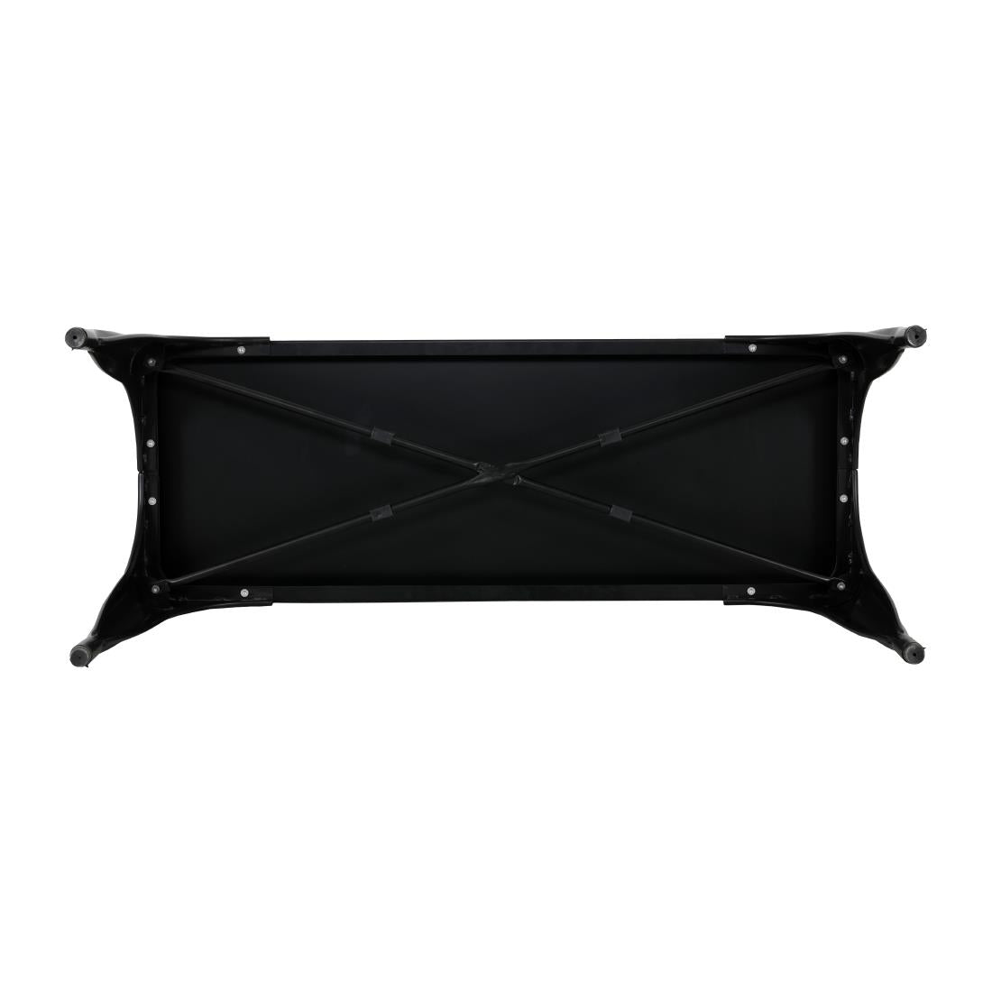 Bancs en métal noir Bolero Bistro 1000 mm (lot de 2) — JA328