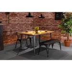 Bancs en métal gris acier Bolero Bistro 1000 mm (lot de 2) — JA329