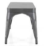 Bancs en métal gris acier Bolero Bistro 1000 mm (lot de 2) — JA329