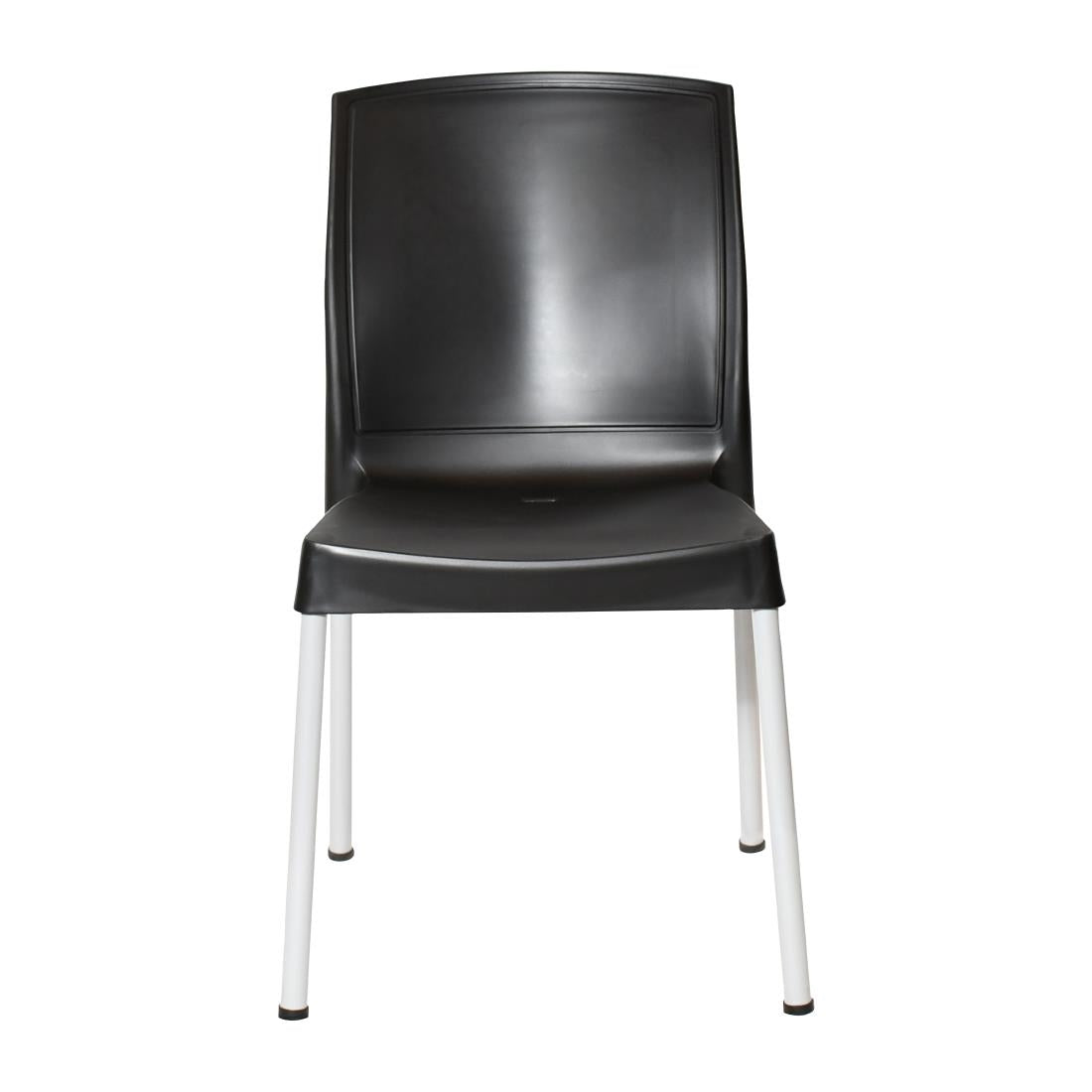 Chaises en polypropylène Bolero Elements noires (lot de 4) — JA918