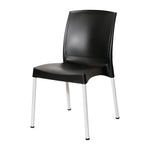 Chaises en polypropylène Bolero Elements noires (lot de 4) — JA918