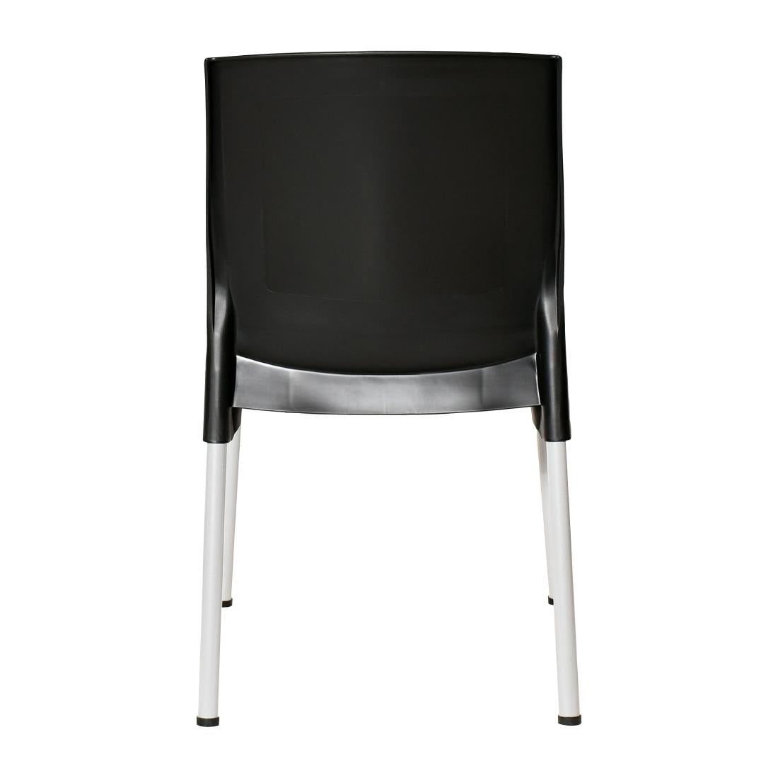 Chaises en polypropylène Bolero Elements noires (lot de 4) — JA918