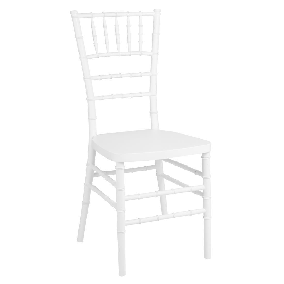 Chaises Bolero Chiavari en polypropylène blanches (lot de 4) — JA998