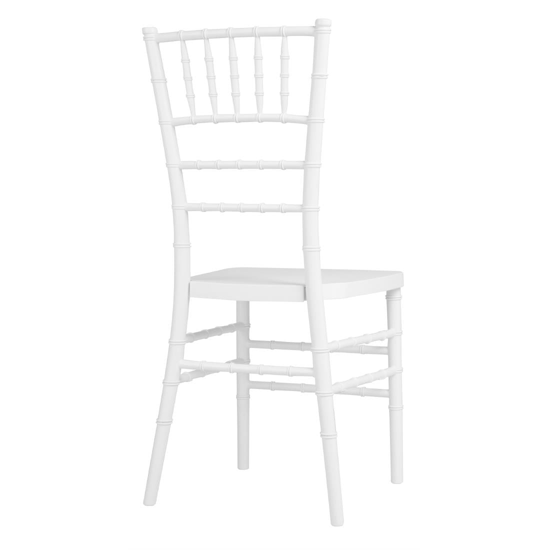 Chaises Bolero Chiavari en polypropylène blanches (lot de 4) — JA998