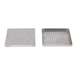 Bac de récupération de bar en inox Olympia 150x150 mm — JB126