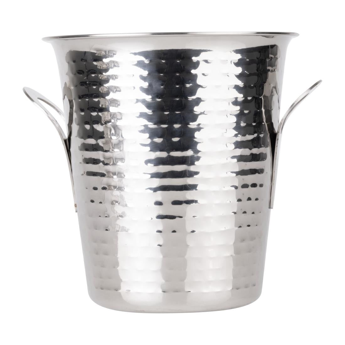 Seau à vin évasé martelé en acier inoxydable Olympia 4,3 L — JB127