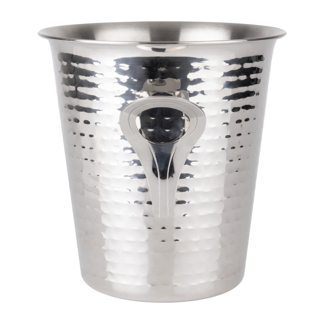 Seau à vin évasé martelé en acier inoxydable Olympia 4,3 L — JB127
