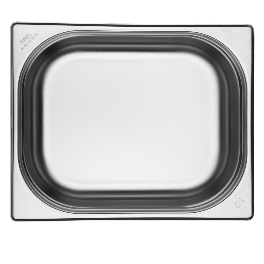 Bacs GN 1/2 en inox Nisbets Essentials 100 mm (lot de 3) — JB372