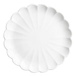 Assiettes festonnées Olympia Bloom blanches 276 mm (lot de 4) — JB395