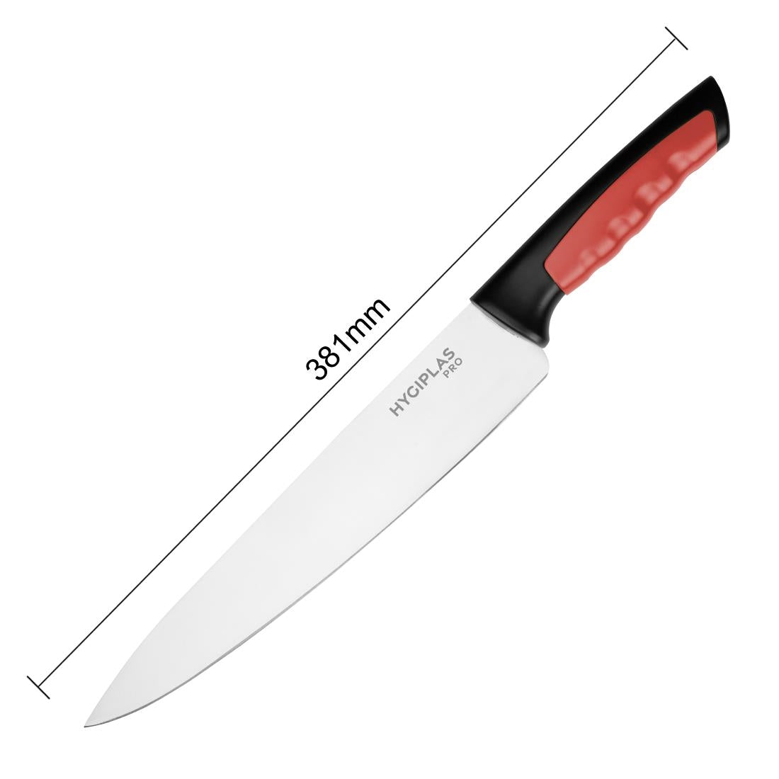 Couteau de cuisine Hygiplas Pro rouge 25cm — JD210