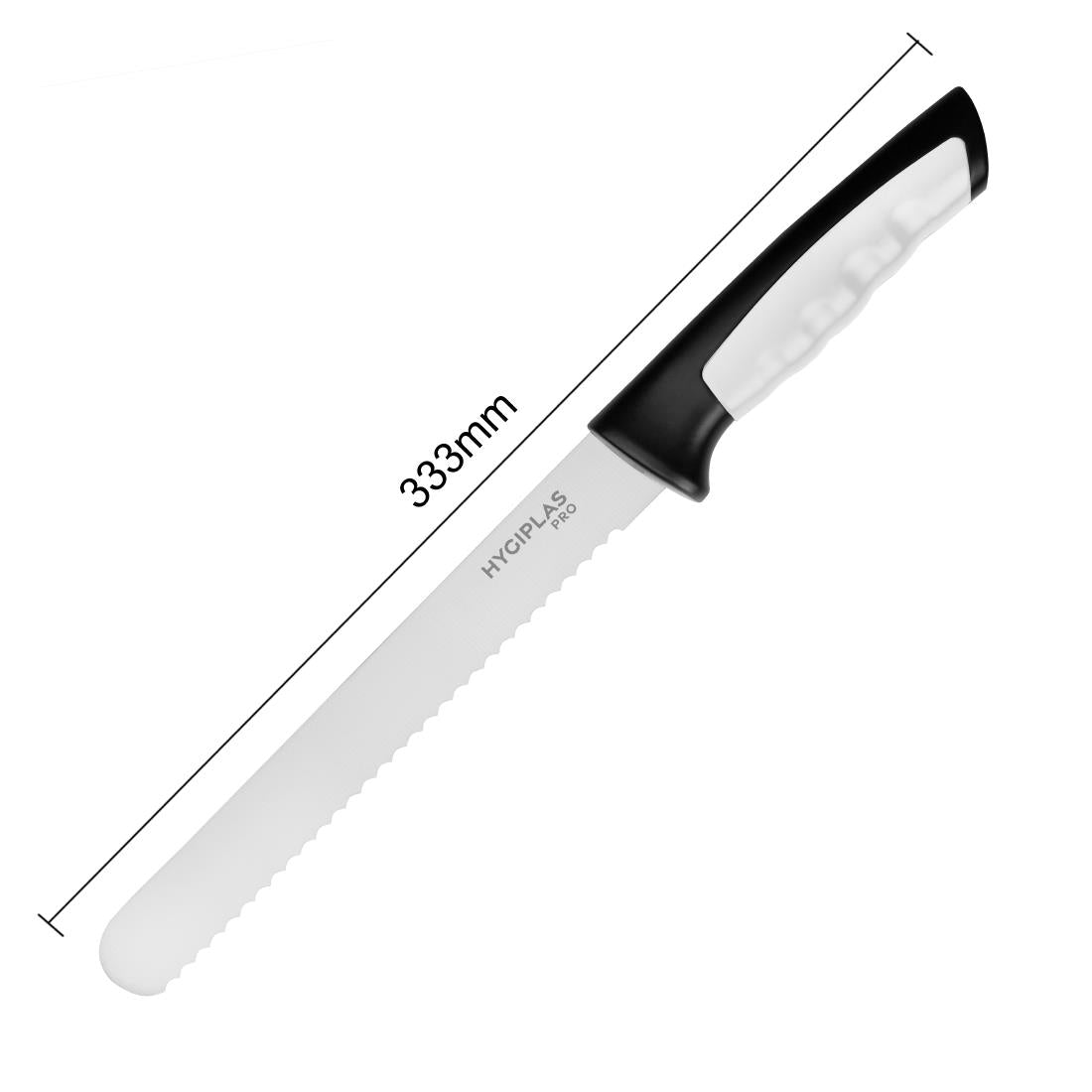 Couteau à pain Hygiplas Pro blanc 20cm — JD216