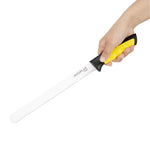 Couteau à trancher denté Hygiplas Pro jaune 25cm — JD218
