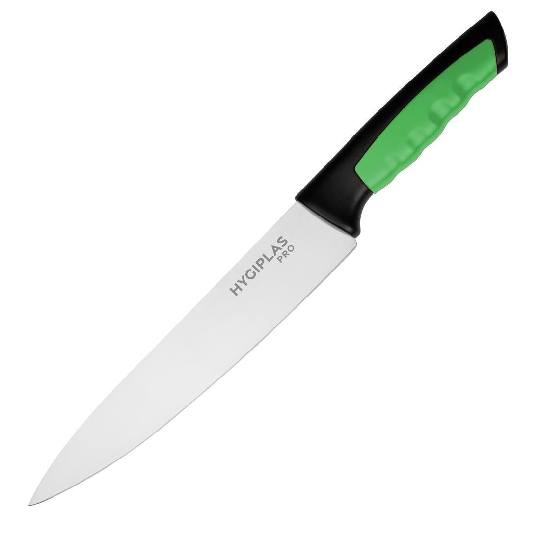 Couteau de cuisine Hygiplas Pro vert 21,5cm — JD225