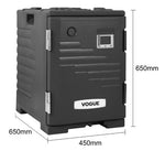 Conteneur isotherme GN à chargement frontal Vogue noir  — JD443