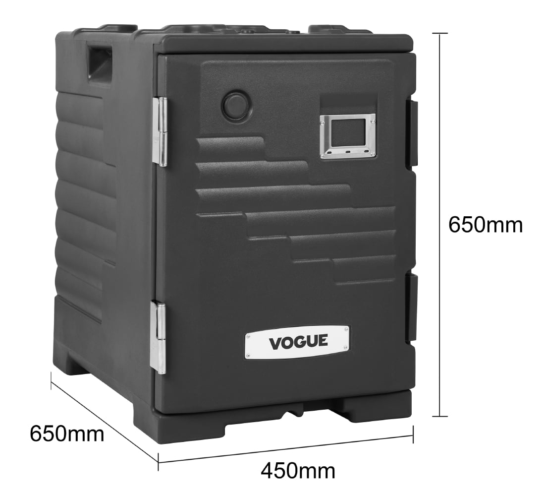 Conteneur isotherme GN à chargement frontal Vogue noir  — JD443