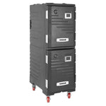 Conteneur isotherme GN double à chargement frontal Vogue noir  — JD444
