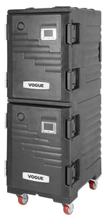 Conteneur isotherme GN double à chargement frontal Vogue noir  — JD444