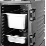 Conteneur isotherme GN double à chargement frontal Vogue noir  — JD444