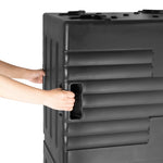 Conteneur isotherme GN double à chargement frontal Vogue noir  — JD444