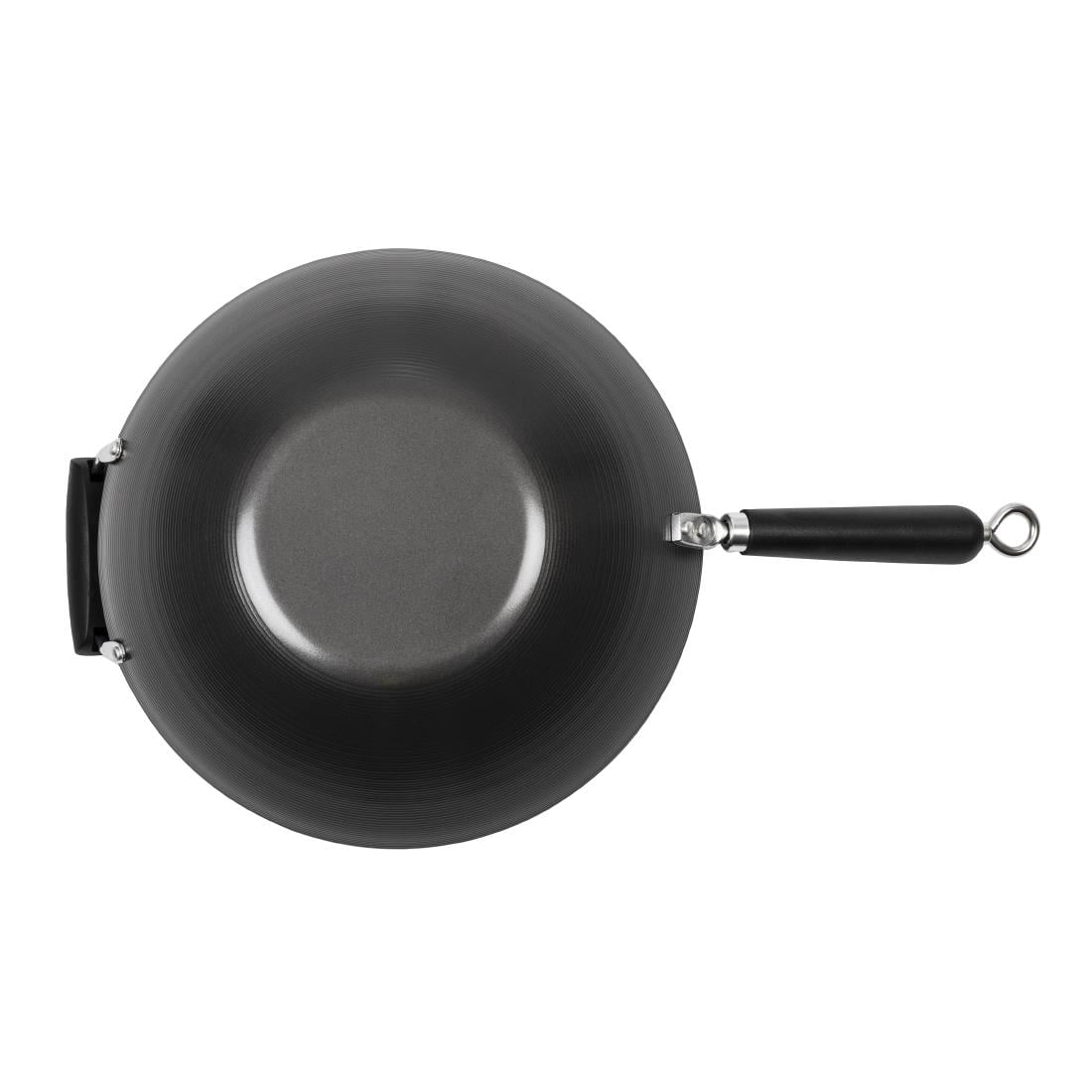 Wok antiadhésif fond plat 356mm — K250