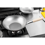 Wok en acier doux Vogue 330mm — K296