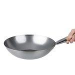Wok en acier doux Vogue 35,6 cm — K297