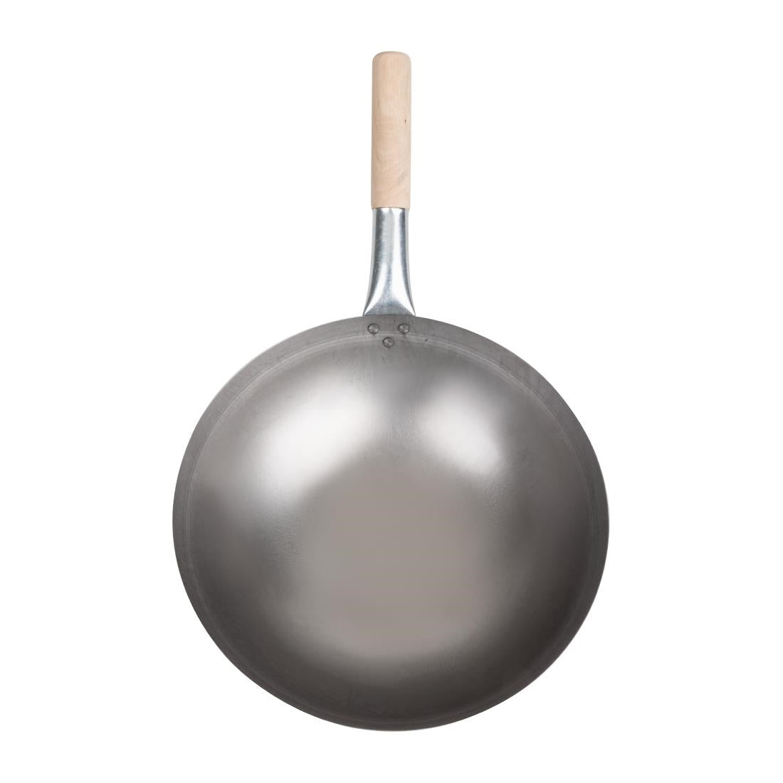 Wok conique en acier doux Vogue 356mm — K299
