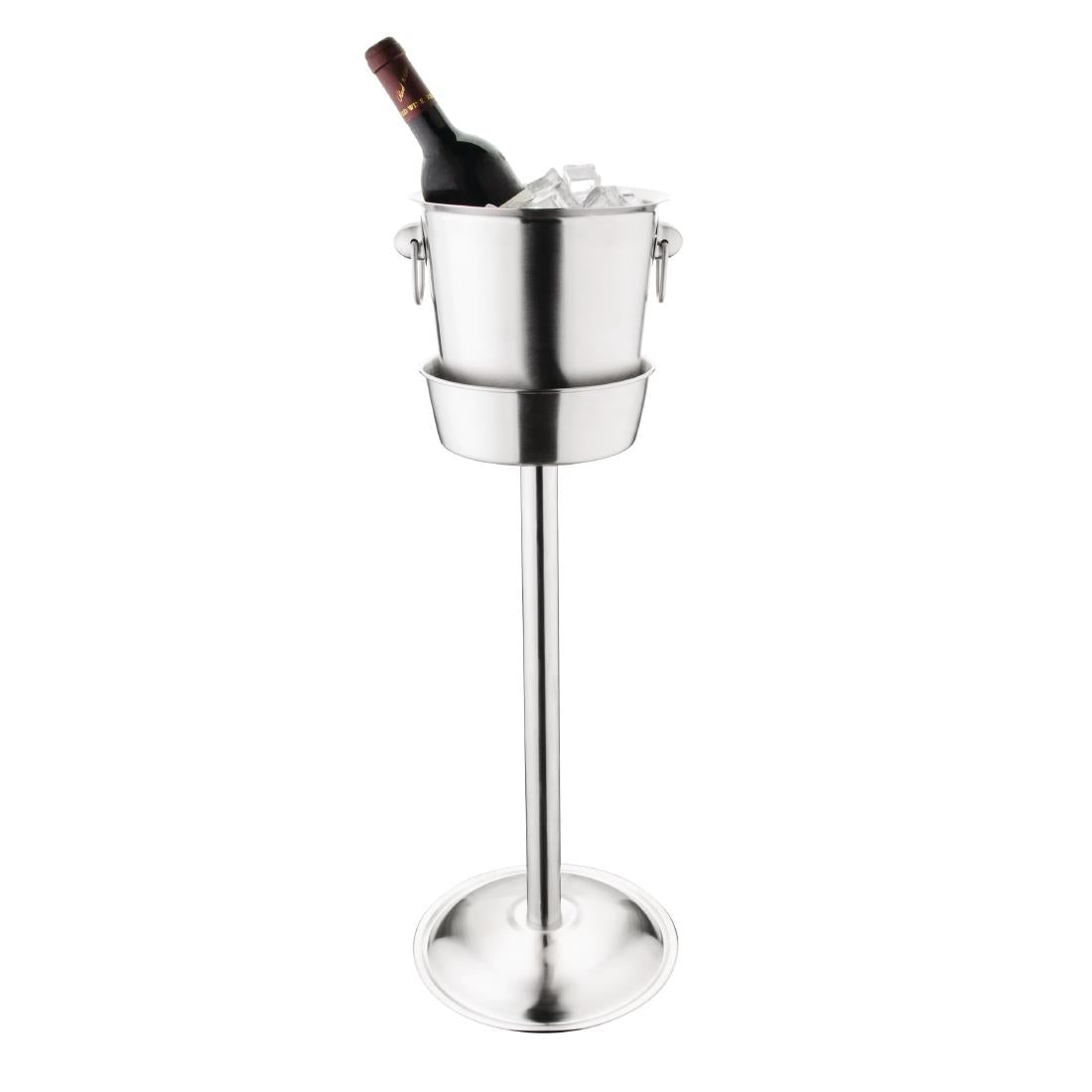 Seau à vin et champagne en acier inoxydable brossé Olympia — K406