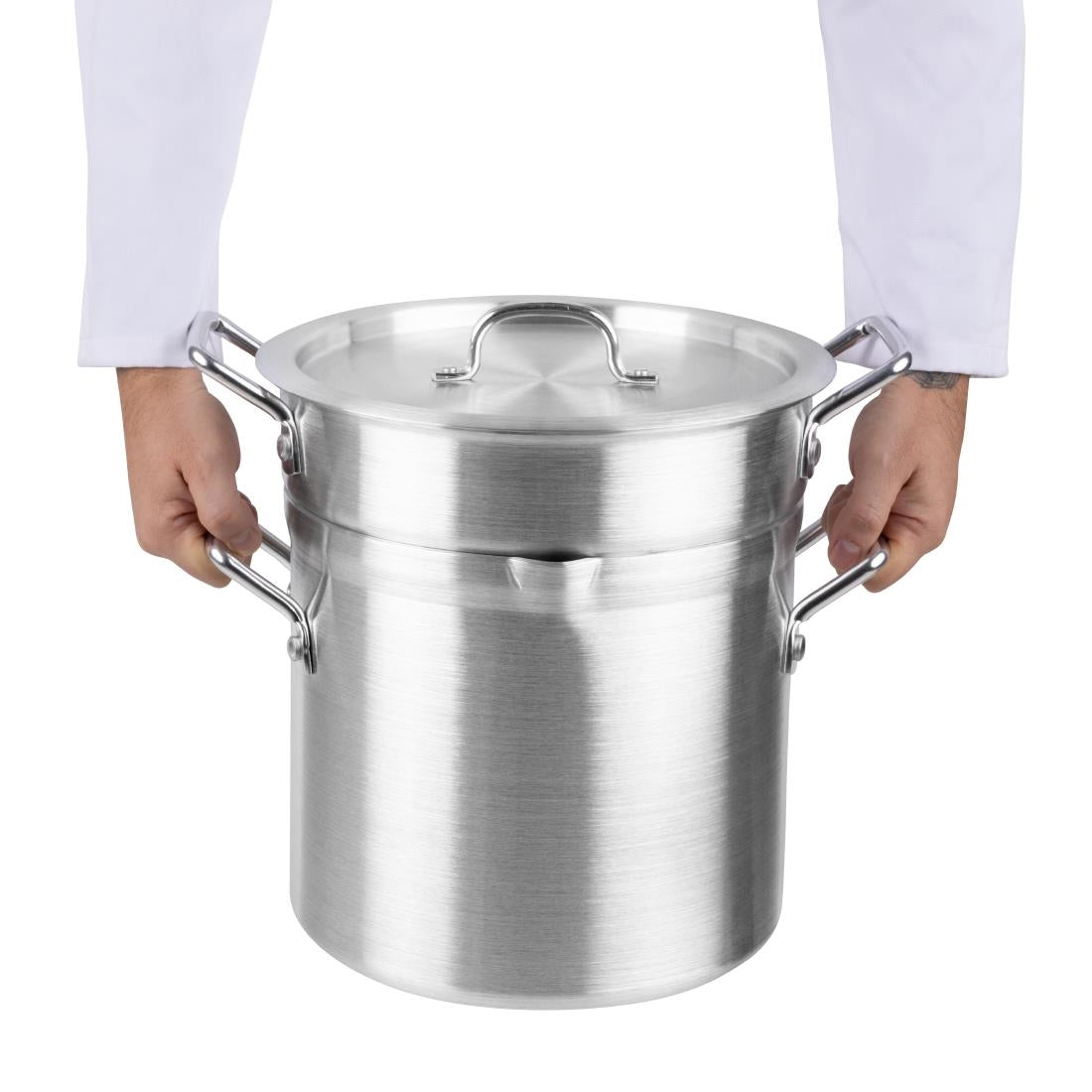 Marmite bain marie aluminium Vogue 10L — K645