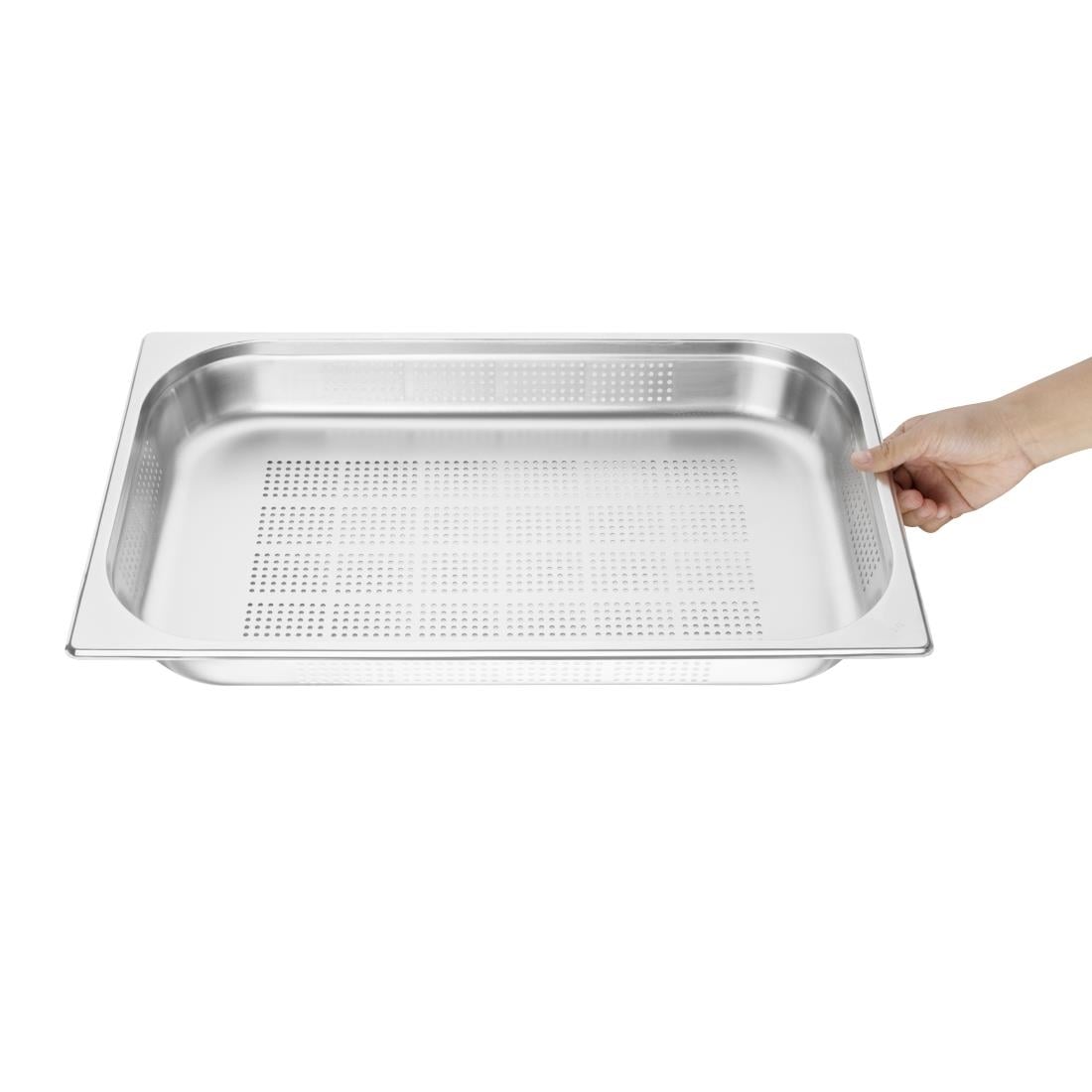 Bac Gastronorme inox perforé GN 1/1 65mm Vogue — K840