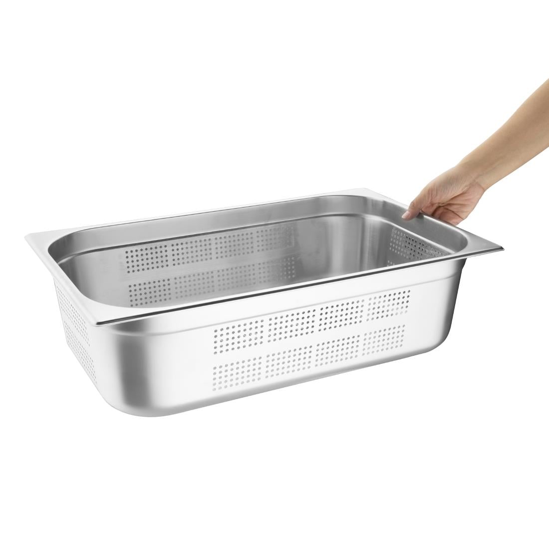 Bac Gastronorme inox perforé GN 1/1 150mm Vogue — K842