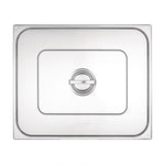 Couvercle GN 2/1 inox double Vogue — K939