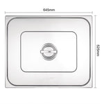 Couvercle GN 2/1 inox double Vogue — K939