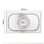 Couvercle GN 1/9 inox Vogue — K997