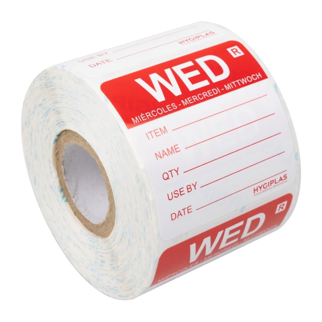 Etiquette amovible Hygiplas jour de la semaine Mercredi (lot de 500) — L068