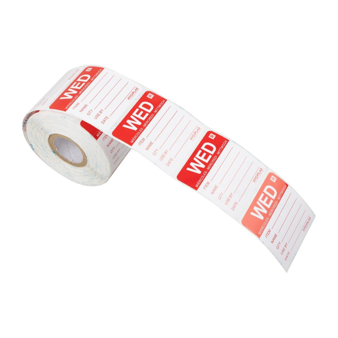Etiquette amovible Hygiplas jour de la semaine Mercredi (lot de 500) — L068