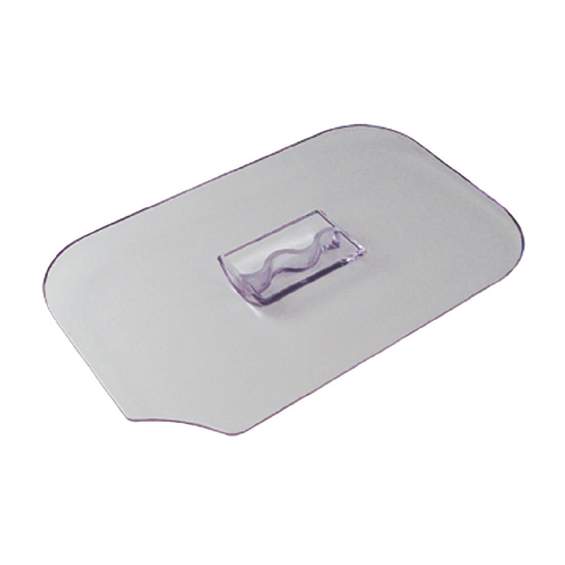 Couvercle transparent en SAN avec encoche pour saladiers Dalebrook 2,2kg — L282