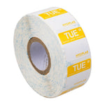 Etiquettes alimentaires code couleur jaune Hygiplas mardi 24mm (lot de 1000) — L932