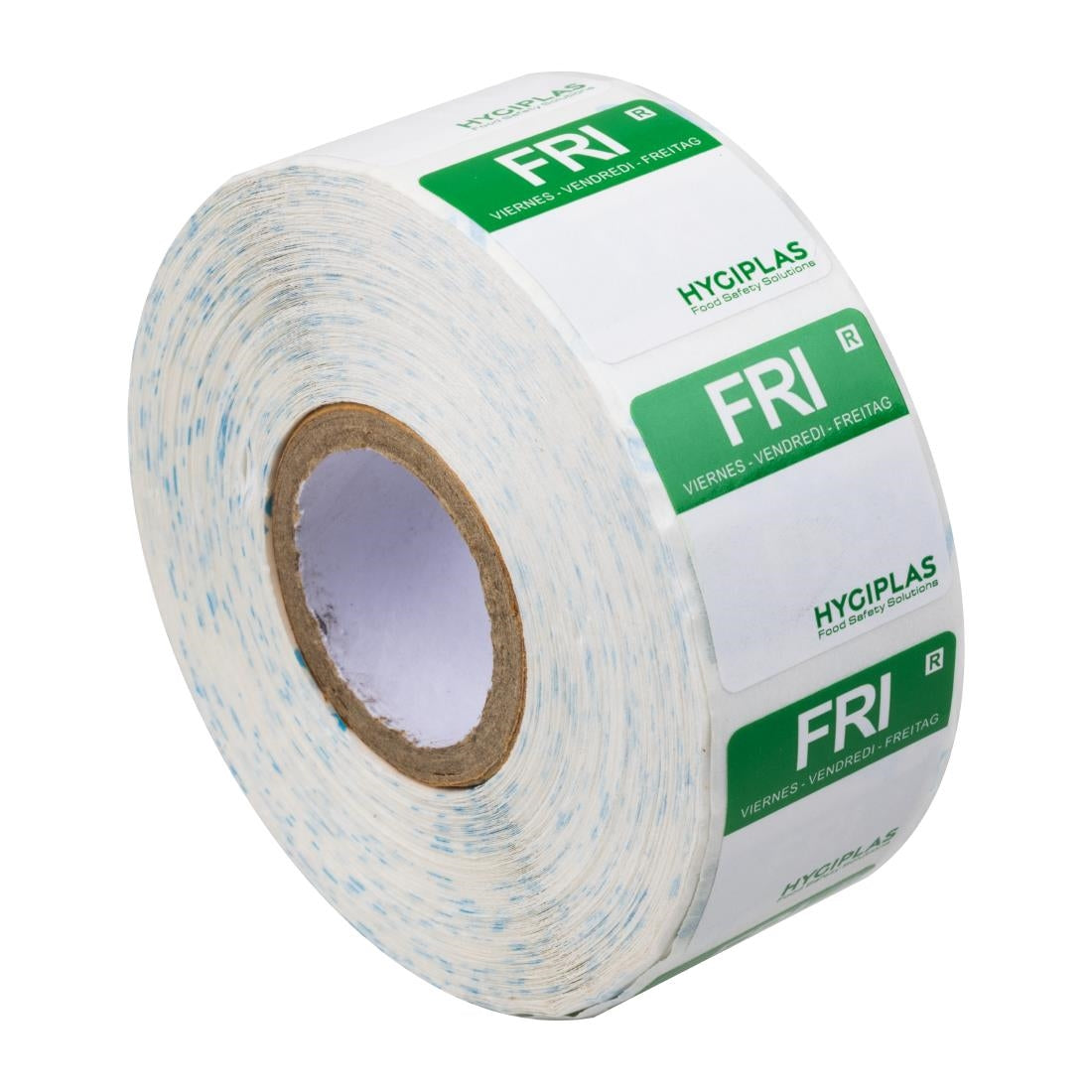 Etiquettes alimentaires code couleur vert Hygiplas vendredi 24mm (lot de 1000) — L935