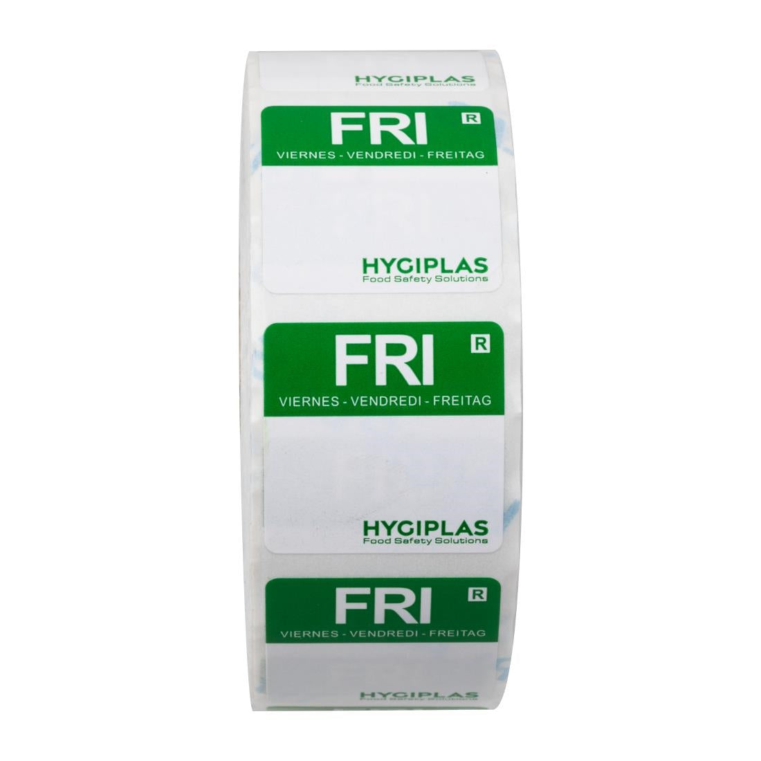 Etiquettes alimentaires code couleur vert Hygiplas vendredi 24mm (lot de 1000) — L935