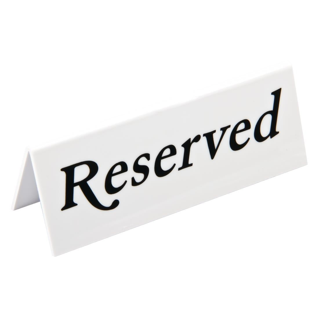 Chevalets de table en plastique Olympia "Reserved" (lot de 10) — L988