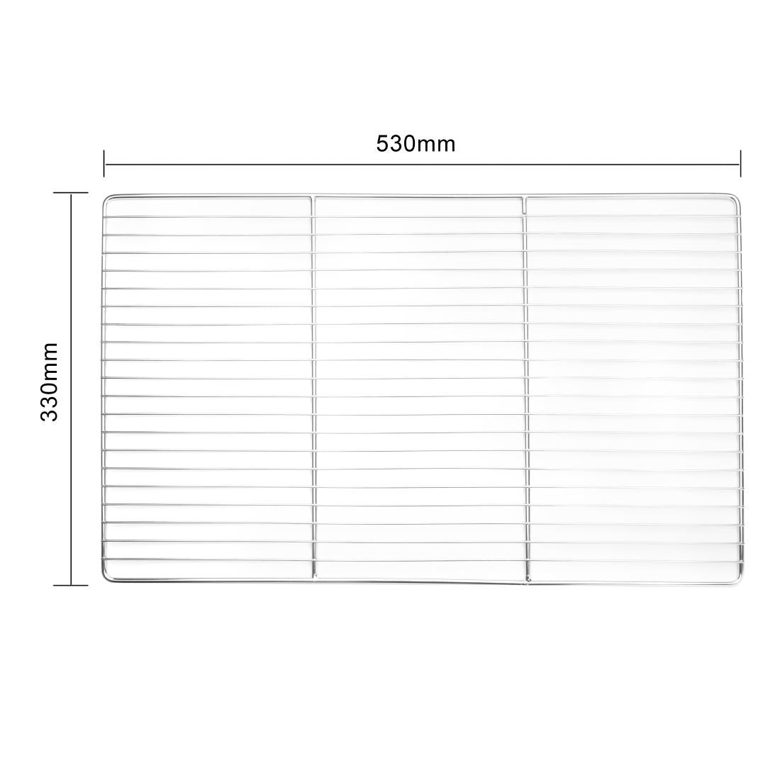 Grille de four inox Vogue 530x325mm — M929