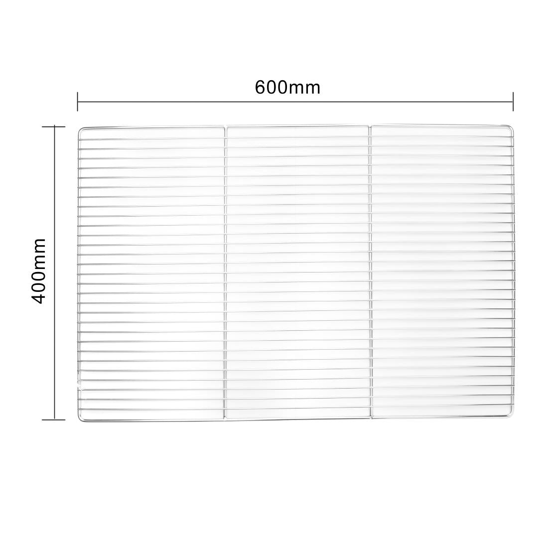 Grille à pâtisserie en inox Vogue 60 x 40 cm — M930