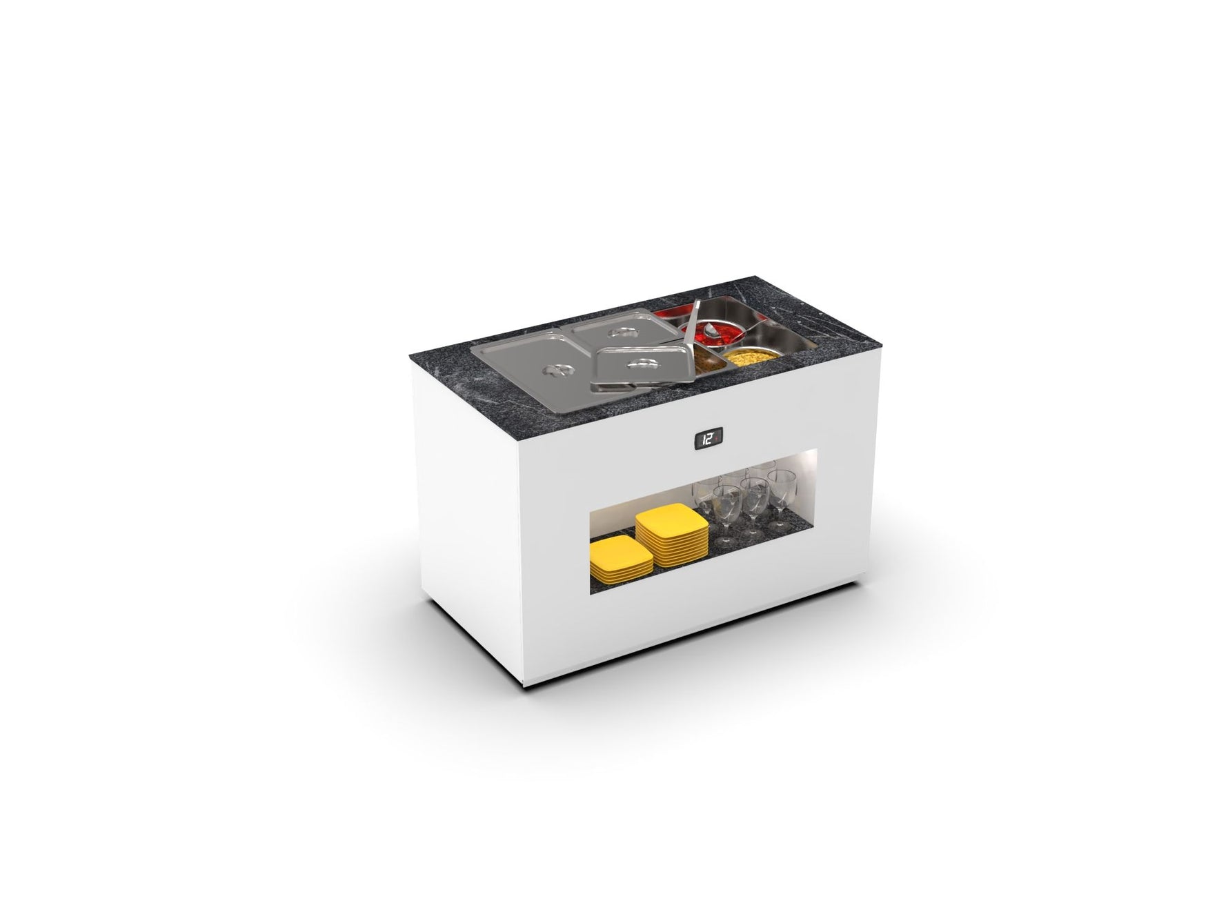 Buffet Chaud de Base – Sahara Bain-Marie Profonde – Série BUB150 – 1300x700x875 mm