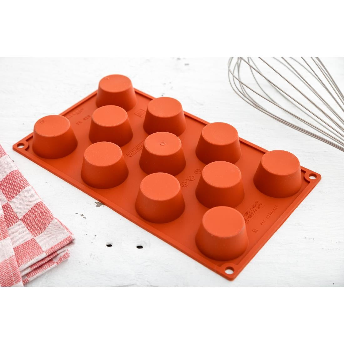 Plaque 11 mini-muffins en silicone Pavoni Formaflex — N934