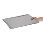 Plateau de service rectangulaire inox APS 500 x 360mm — P006