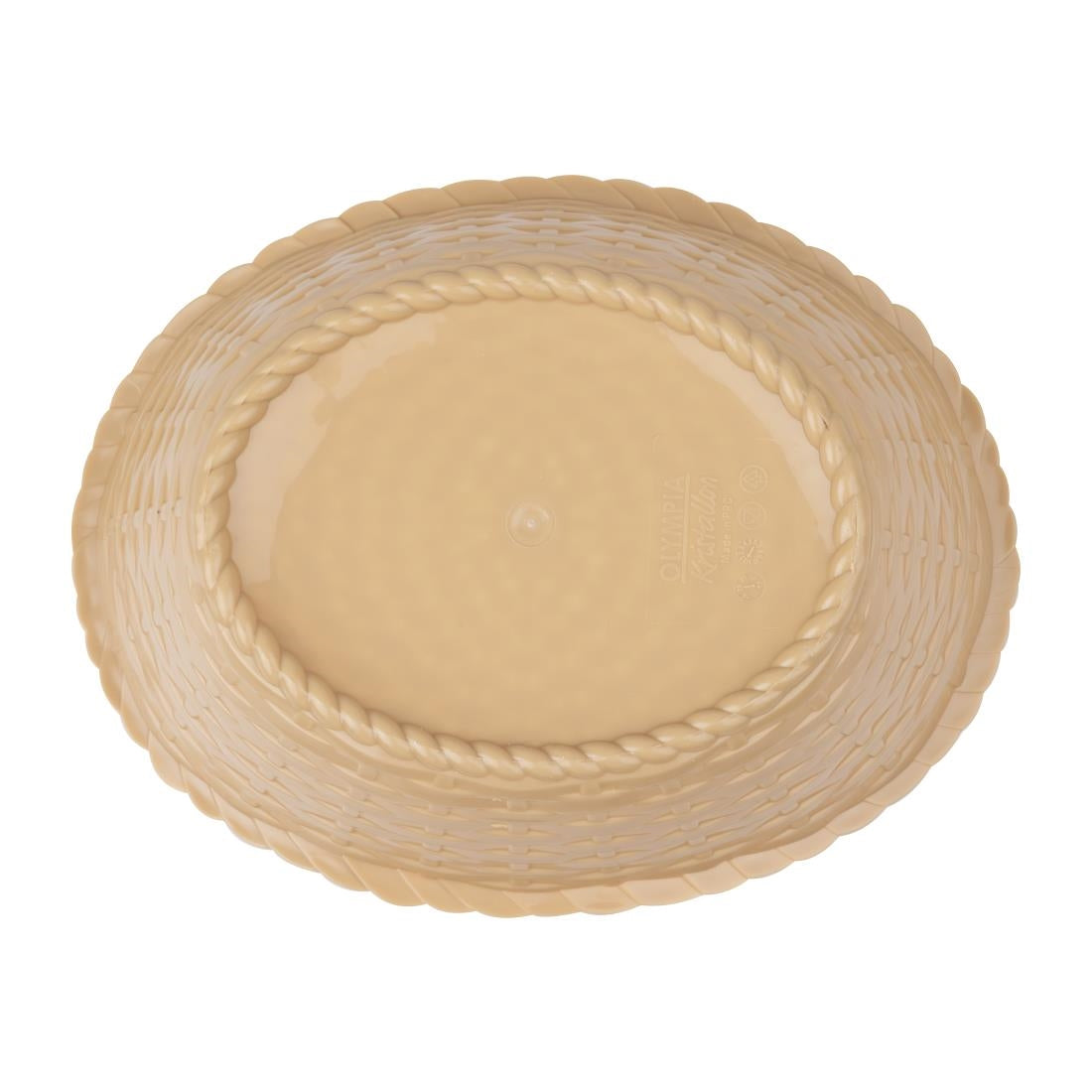 Panier ovale en polypropylène Olympia Kristallon — P017