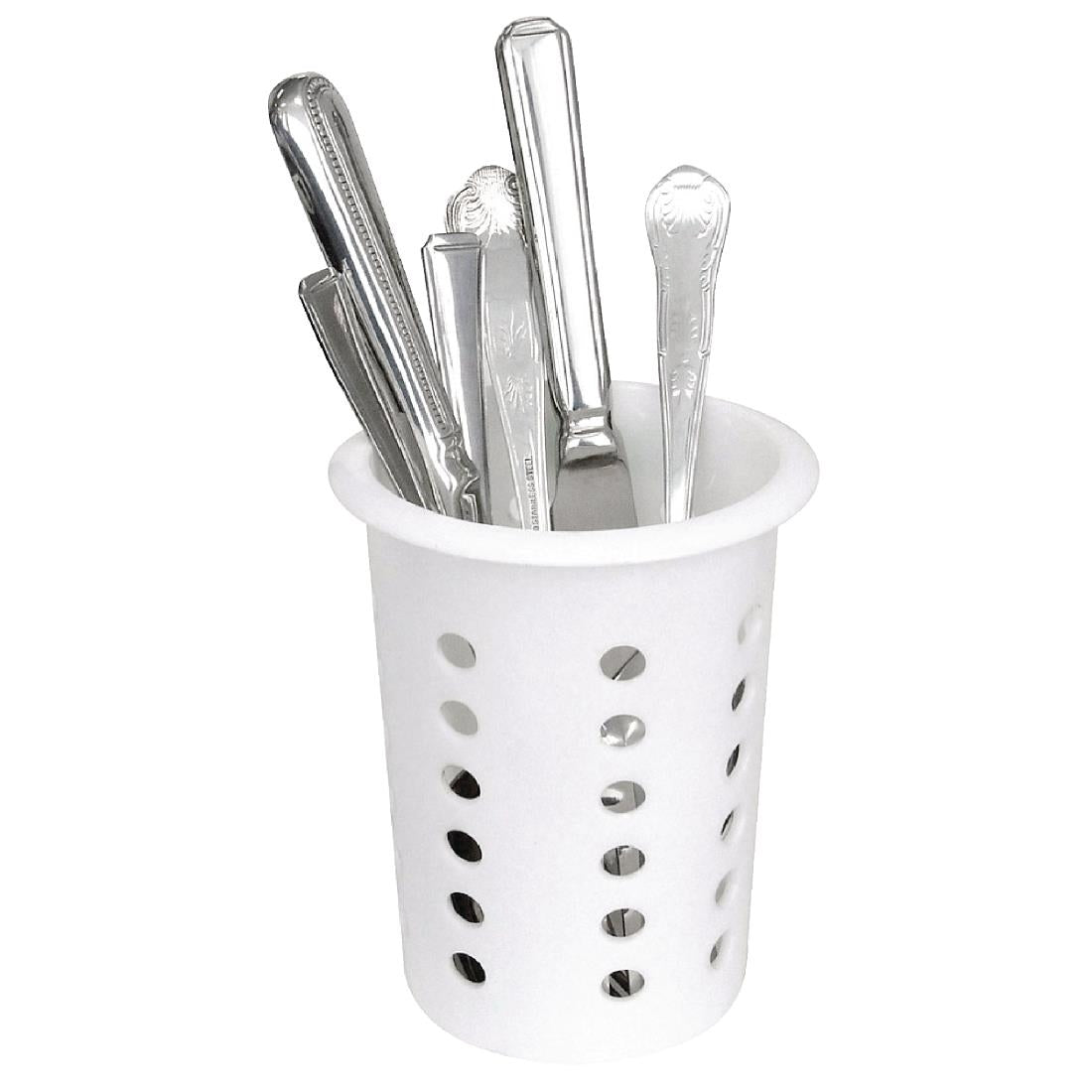 Pot à couverts rond en plastique — P176