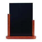 Ardoise de table Securit finition acajou 320 x 270mm — P487